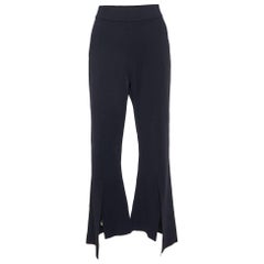 Stella McCartney Black Jersey Wide Leg Trousers L