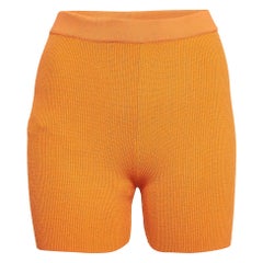 Jacquemus Naranja Rib Knit Le Short Arancia Biker Shorts S