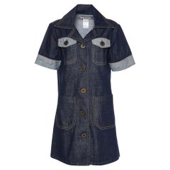 Chloe Blue Denim Shirt Dress L