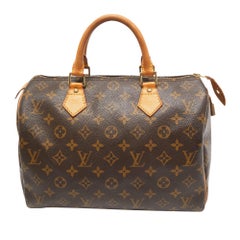 Used Louis Vuitton Monogram Canvas Speedy 30 Bag