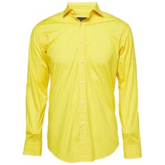 Ralph Lauren Coton jaune  Shirts à manches longues M
