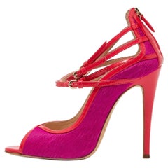 Brian Atwood escarpins Stellah en cuir de veau rose et cuir verni, taille 37,5