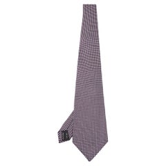 Tom Ford Purple Patterned Silk Traditional Tie