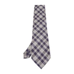 Tom Ford Blue Check Silk Traditional Tie