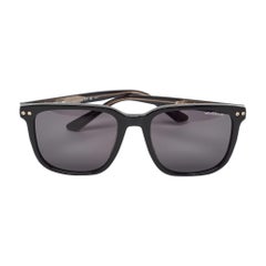Used Montblanc Black MB0258SA Square Sunglasses