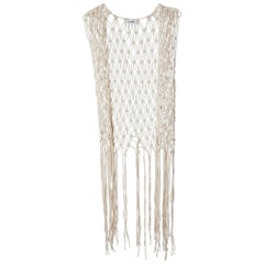 Nanushka Beige Macrame Cover Up Jacket S