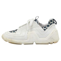 Pierre Hardy Vibe en cuir et toile noir/blanc  Baskets taille 43