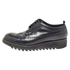 Dsquared2 Brogue Noir Cuir Lace Up Derby Taille 44
