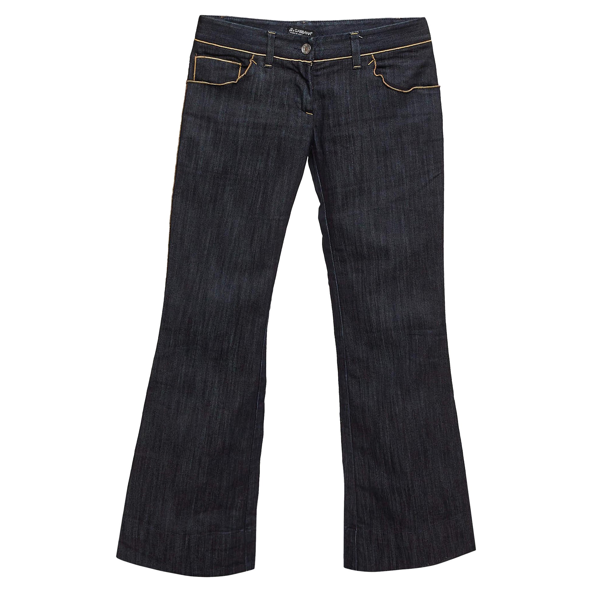 Dolce & Gabbana Pantalón ancho vaquero azul  Vaqueros S Cintura 30