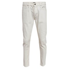 Tom Ford Jeans in denim bianco a gamba dritta I.L.A. Vita 34