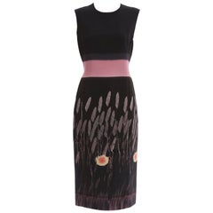 Prada Silk Cotton Printed Sleeveless Sheath Dress, Spring - Summer 1998