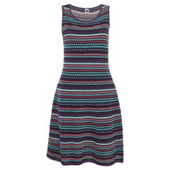 M Missoni - Vestito midi senza maniche in maglia a motivi multicolore M. I.