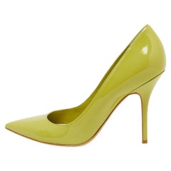 Dior Green Patent Leather Cherie Pumps Size 41