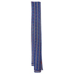 Missoni Blue/Purple Textured Lurex Knit Stole
