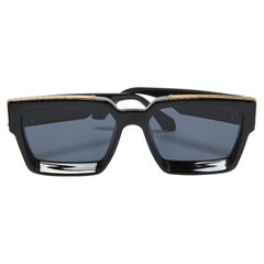 Schwarze Z1165E 1.1 Millionaires Quadratische Sonnenbrille von Louis Vuitton