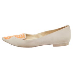 Sophia Webster Bailarinas con punta de mariposa Bibi en ante rosa/naranja Talla 37