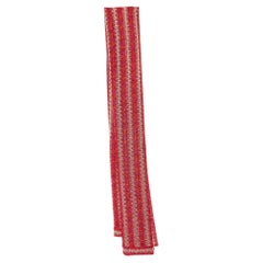Missoni Red/Pink Textured Lurex Knit Stole