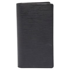 Louis Vuitton Black Epi Leather Pocket Agenda Cover