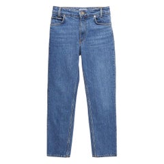 Sandro Blaue Denim Skinny Jeans XS Taille 26" aus Denim