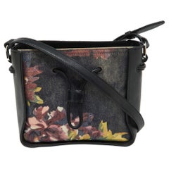 3.1 Phillip Lim Crossbody-Tasche aus Segeltuch und Leder mit mehrfarbigem Blumendruck und Leder