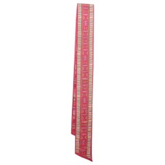 CH Carolina Herrera Pink Printed Silk Bandeau Scarf