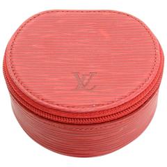 Louis Vuitton Ecrin Bijoux Red Epi Leather Mini Jewelry Case