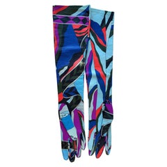 Lange Emilio Pucci-Lederhandschuhe aus Lammfell