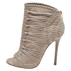 Jimmy Choo - Stivaletti Gana in pelle e camoscio grigio - misura 38,5