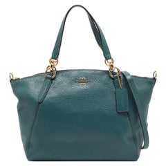 Coach Green Leather Small Kelsey Satchel