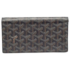Goyard Black Goyardine Coated Canvas and Leather Richelieu Wallet