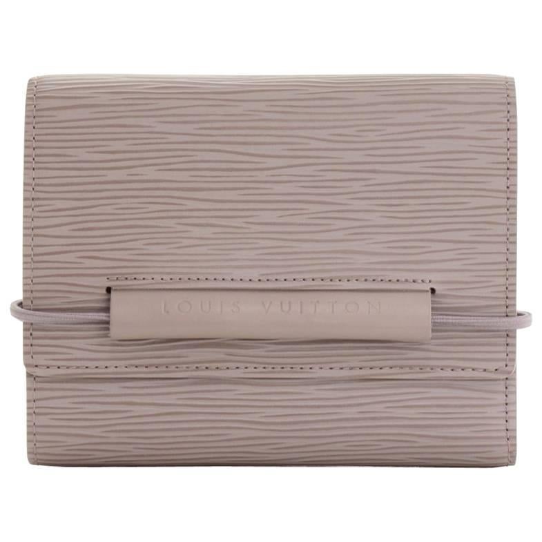 Louis Vuitton Portefeullie Elastique Lilac Epi Leather Trifold Wallet