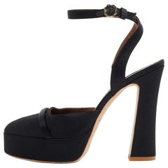 Malone Souliers Pumps in raso nero taglia 40