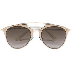 Dior White/Brown Gradient DiorReflected Aviator Sunglasses