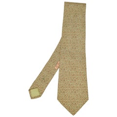 Cravate traditionnelle en soie imprimée de formes géométriques Greene &Tradition Greene Greene