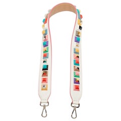 Fendi Multicolor Leather Studded Strap You Shoulder Bag Strap