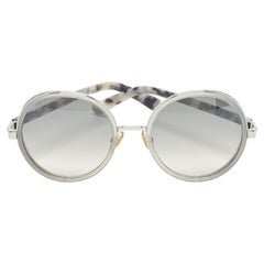 Jimmy Choo Grey Gradient Andie/S Round Sunglasses