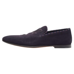 Louis Vuitton - Mocassini in pelle scamosciata blu - misura 40,5