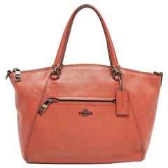 Coach Brick Brown Pelle Prairie Satchel