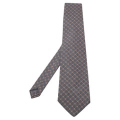 Giorgio Armani Cravatte Patterned Silk Traditional Tie