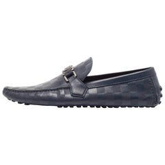 Louis Vuitton - Mocassins Hockenheim en cuir bleu marine, taille 43
