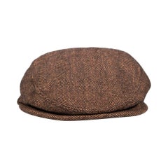 Dolce & Gabbana Brown DG Tweed Flat Cap