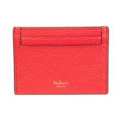 Mulberry Roter Kartenetui aus Leder