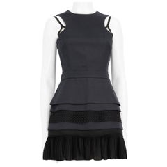 Victoria Victoria Beckham Vestido Bodycon Mini Largo Azul Marino Talla S