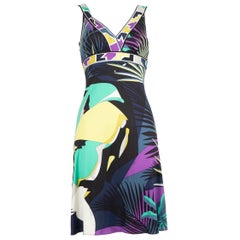 Robe sans manches Emilio Pucci imprimée abstraite, taille S