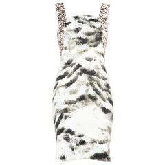 Roberto Cavalli Patterned Panel Mini Dress Size XS