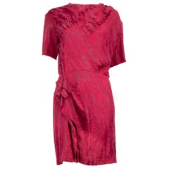 Isabel Marant - Robe bordeaux bordée de volants, taille M