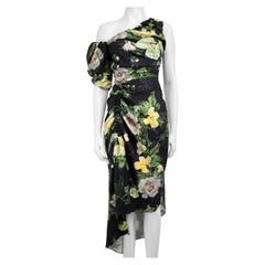 Preen By Thornton Bregazzi Floral Asymmetric Dress Size S