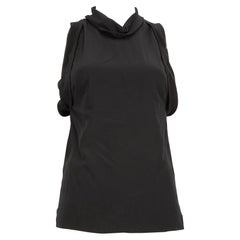 Stella McCartney Black Silk Bow Detail Blouse Size XXS