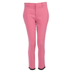 Gucci Pink Striped Trim Suit Trousers Size XS