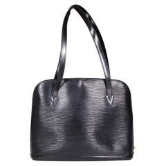 Louis Vuitton 2000 Black Epi Leather Lussac Bag